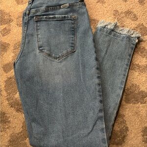 KanCan Blue Ankle Cropped Jeans